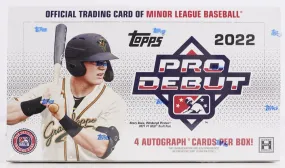 2022 Topps Pro Debut Baseball Hobby Box 24 Packs Per Box, 8 Cards Per Pack