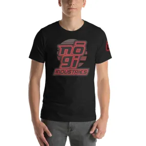 '7Four Black T-Shirt Red