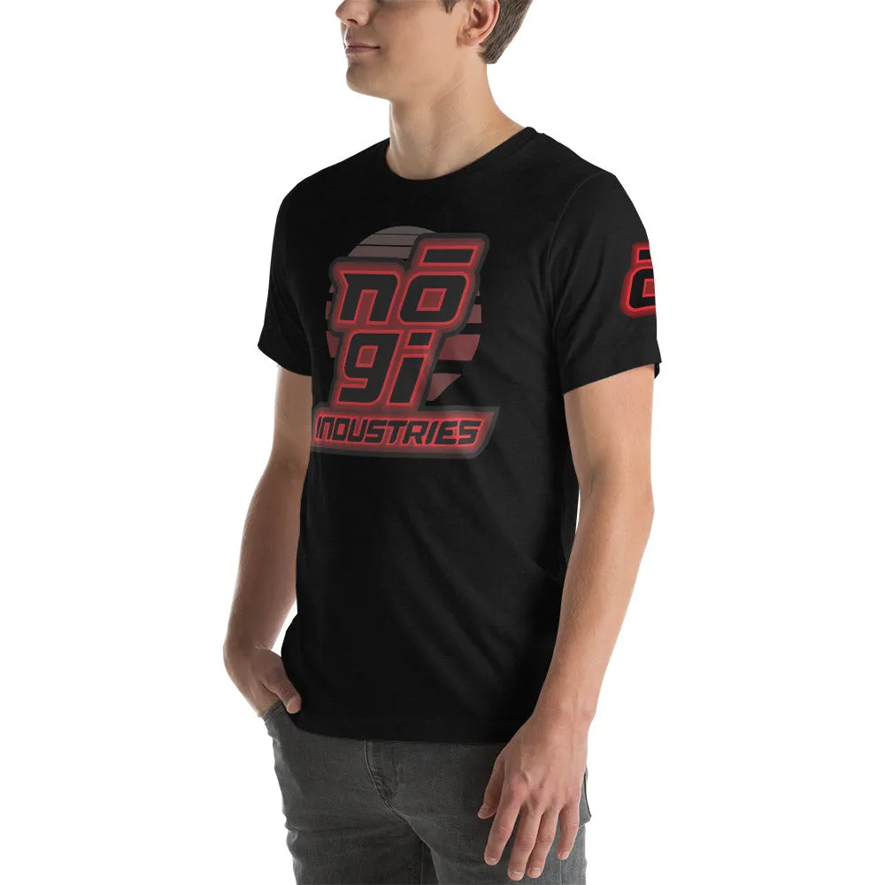 '7Four Black T-Shirt Red