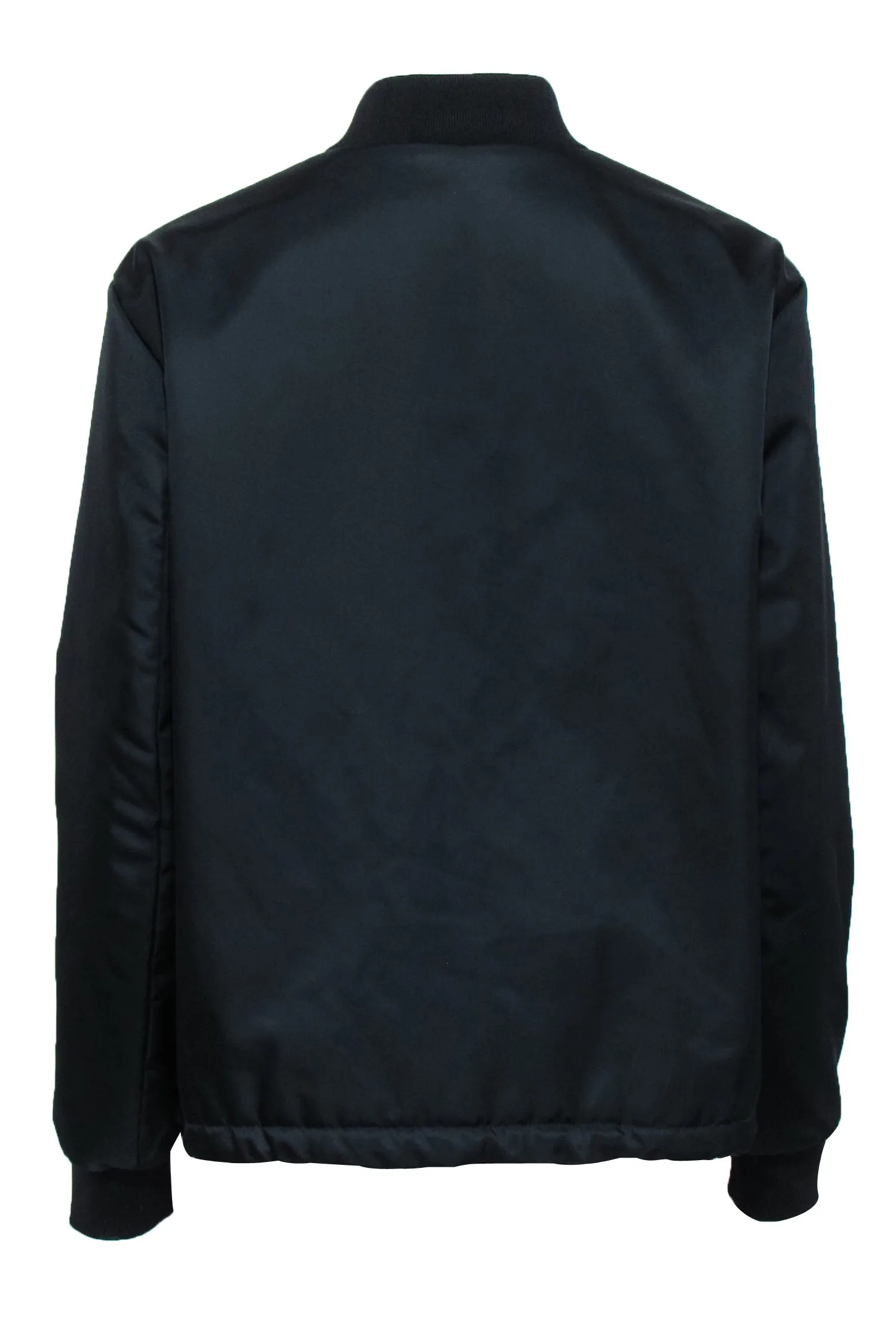 Acne Studios - Black Nylon Zipper Front Bomber Jacket Sz 2