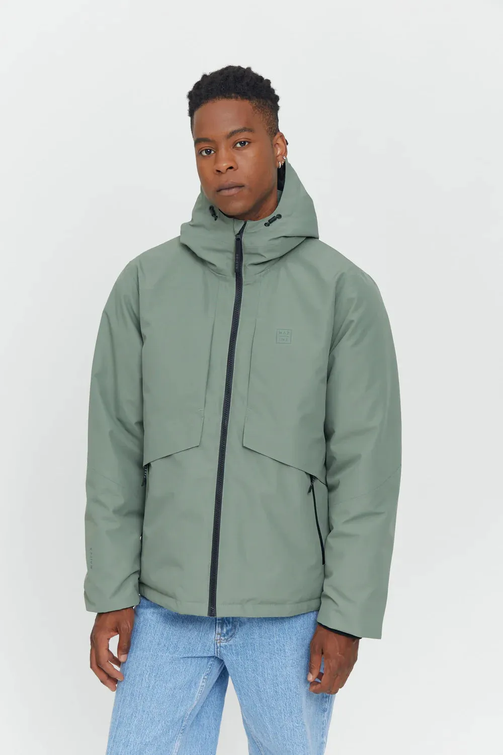 Aden Puffer Jacket . Jade