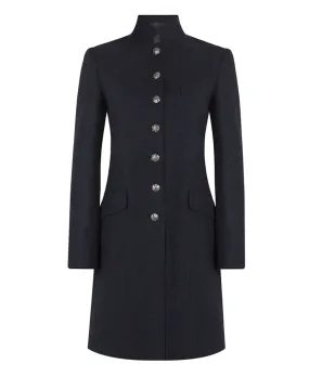 Alexandra Coat - Navy Herringbone