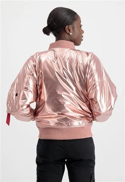 ALPHA MA-1 OS METALLIC FLIGHT JACKET