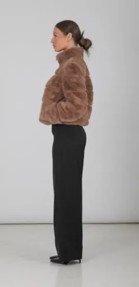 Billie Faux Fur Jacket Truffle