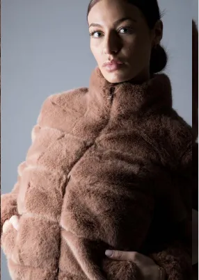 Billie Faux Fur Jacket Truffle