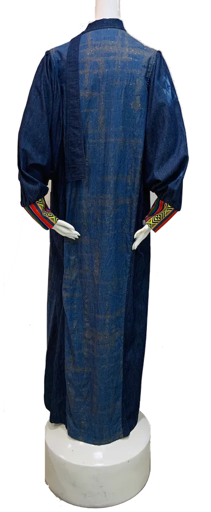 Birabiro Denim Abaya