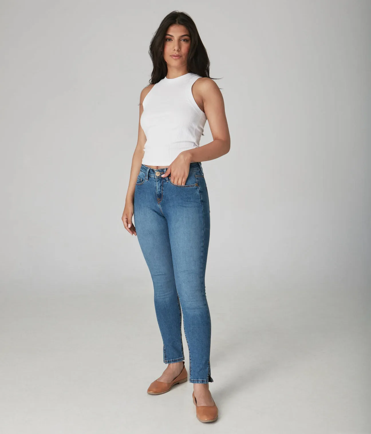 Blair-LBD Mid-Rise Skinny Jeans