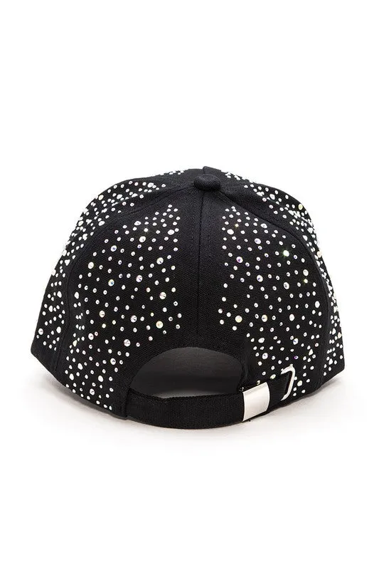 Bling It Babe- Black Bling Baseball Cap