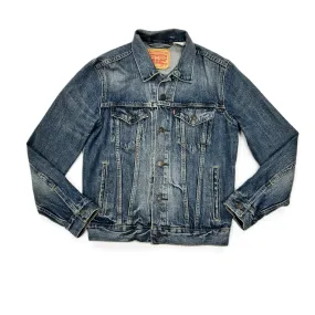 Blue Denim Jacket Denim By Levis, Size: S