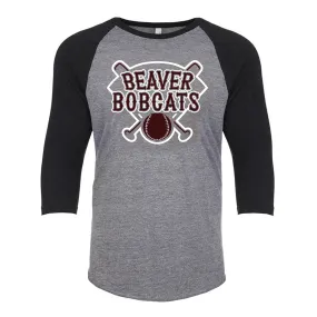 Bobcats Diamond Super Soft Raglan Tee