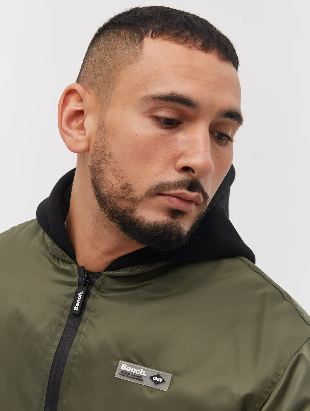 Bomper Fleece Hood Bomber Jacket -