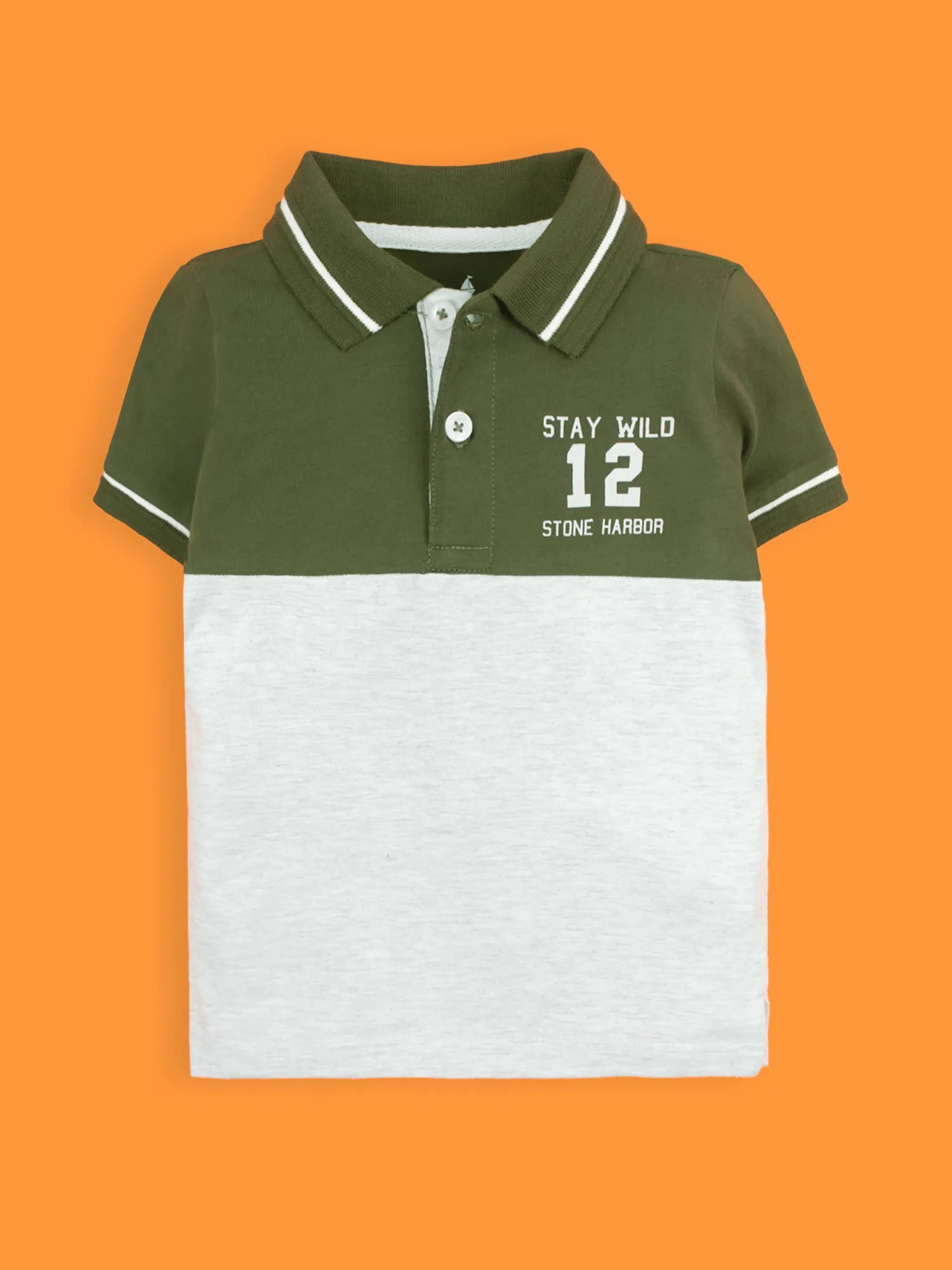 BOY'S STAY WILD POLO SHIRT