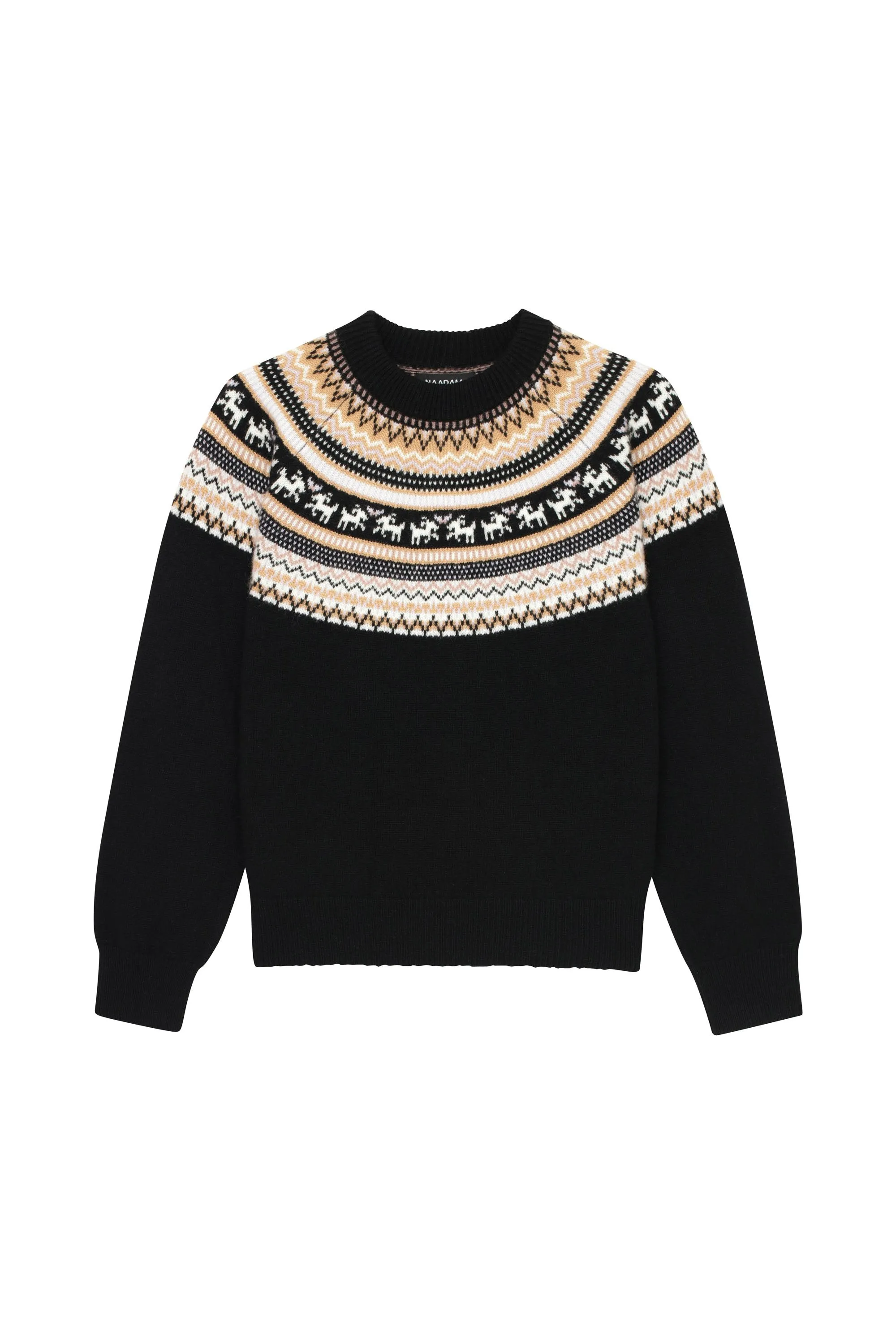 Cashmere Goat Fair Isle Crewneck Sweater