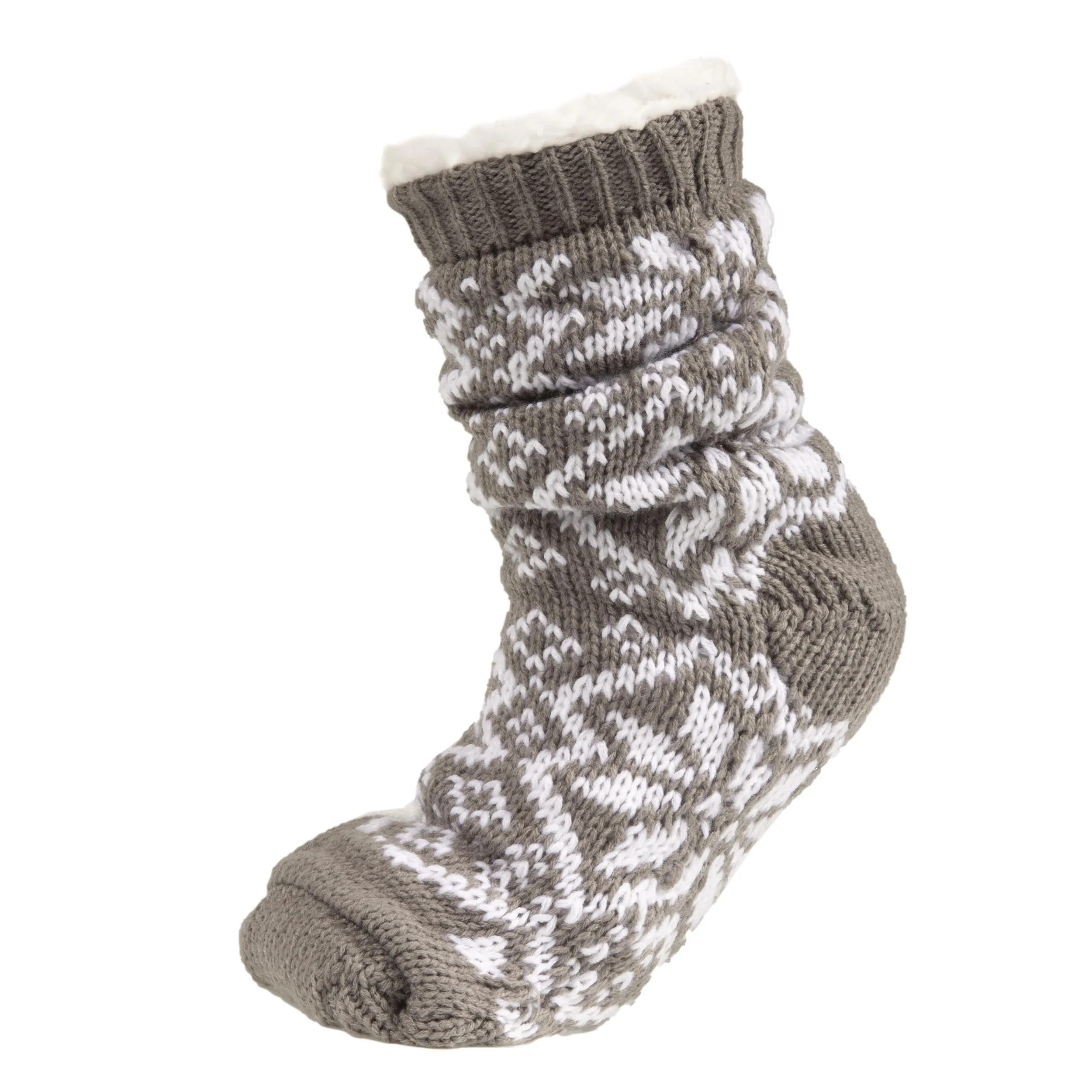 Chaussettes Femme flocon Gris