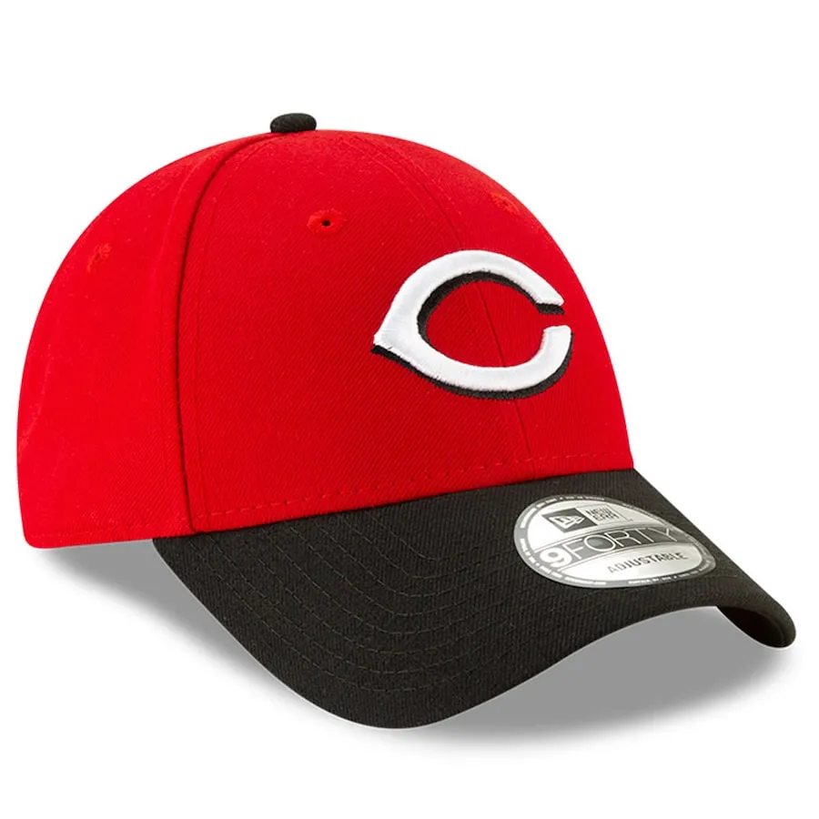 Cincinnati Reds Road New Era Men's League 9Forty MLB Baseball Adjustable Hat - Red