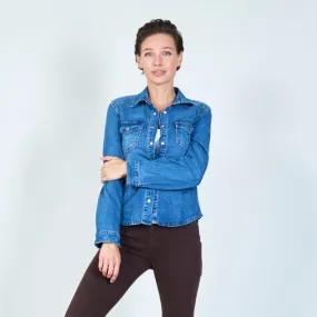 Classic denim shirt jacket wholesale