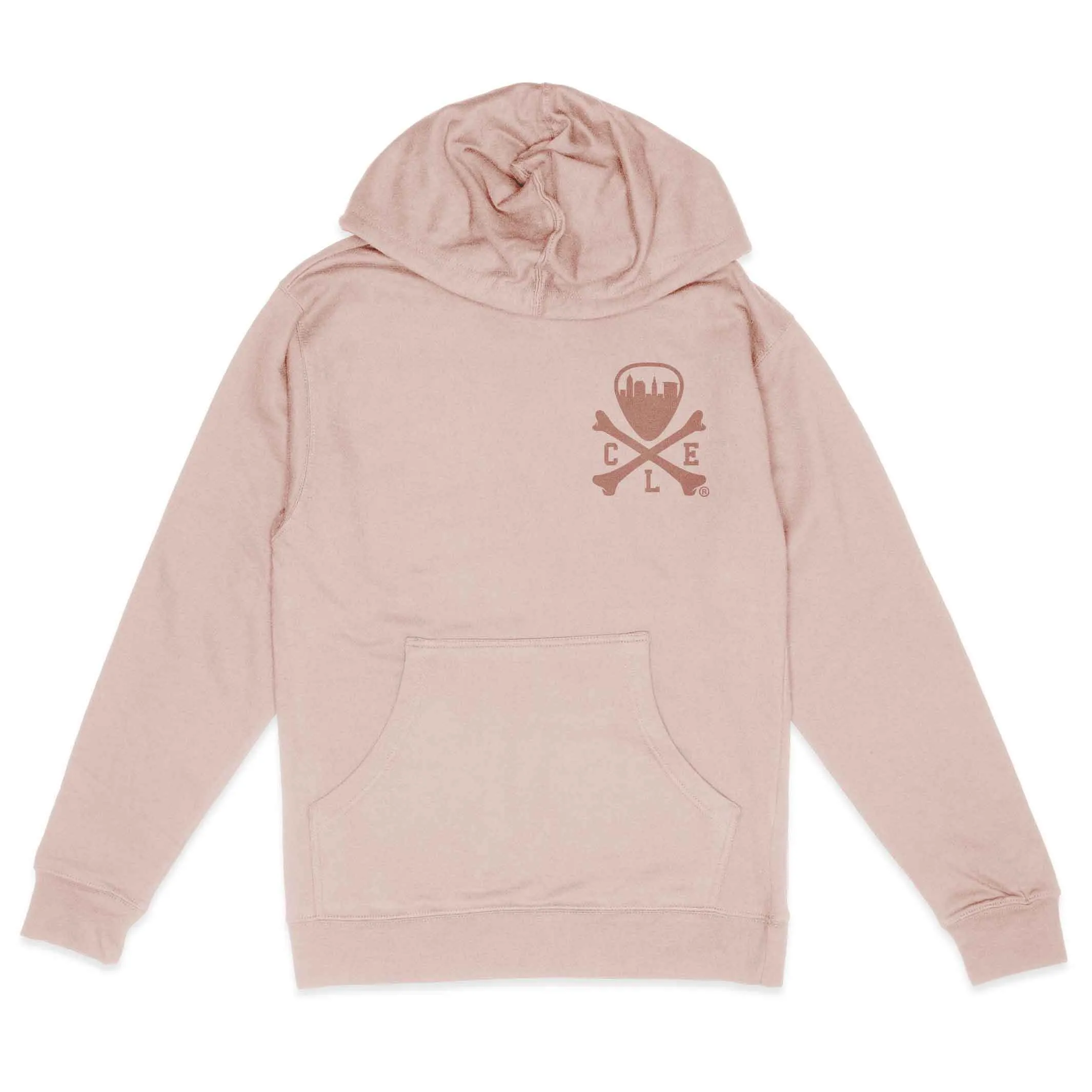 CLE Logo - Unisex Pullover Hoodie - Pigment Dusty Pink