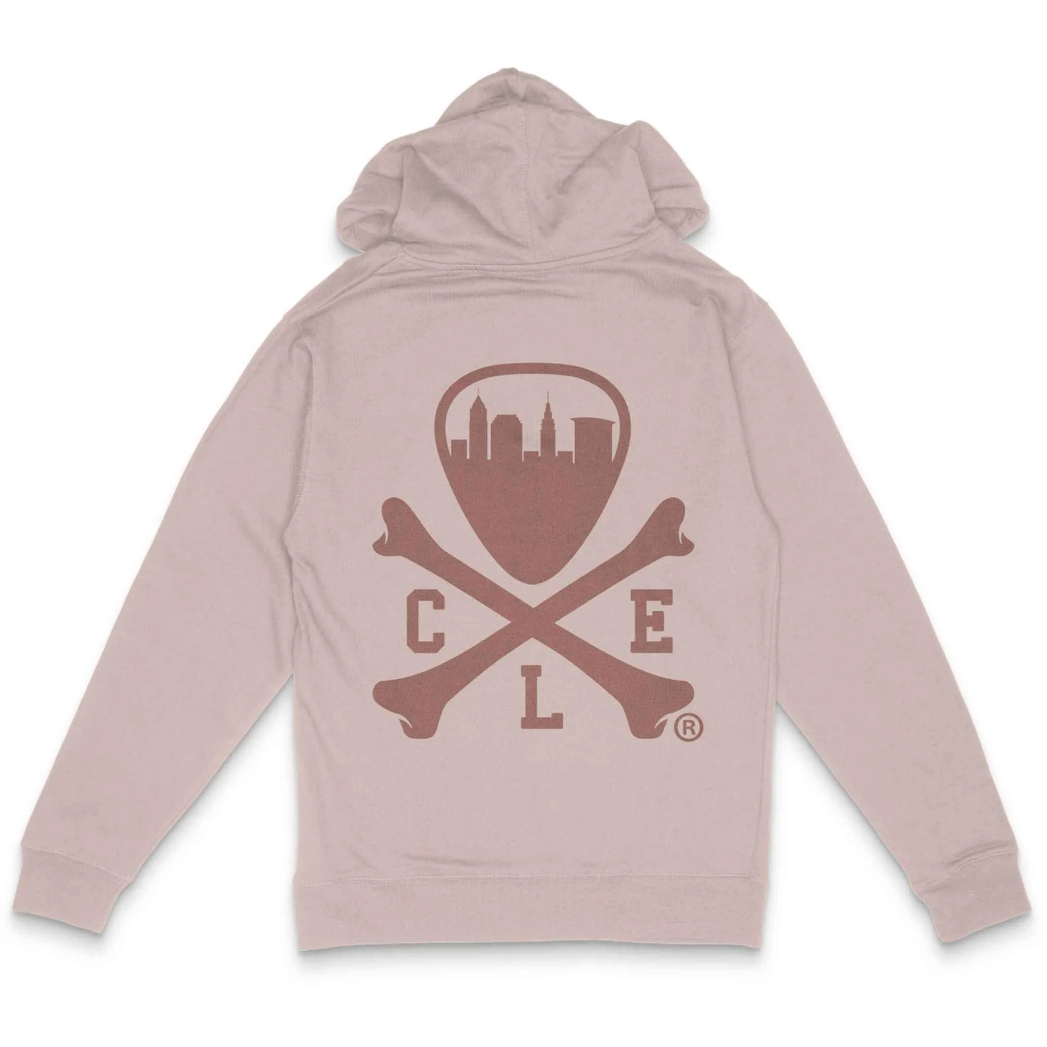 CLE Logo - Unisex Pullover Hoodie - Pigment Dusty Pink