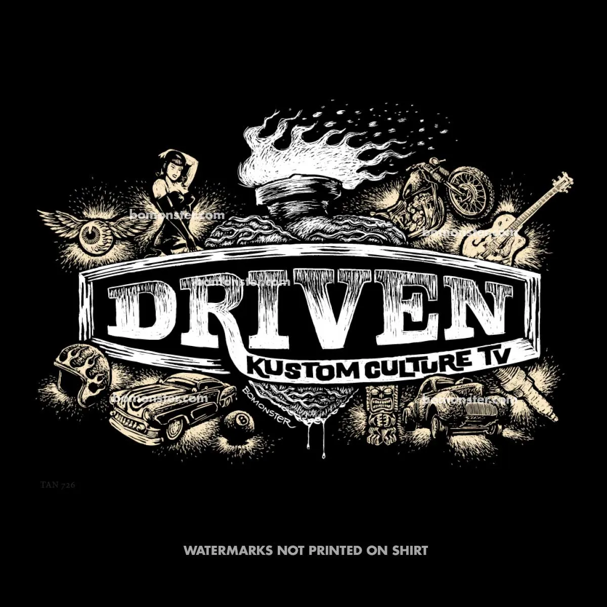 Clearance Men's Tee "Driven Kustom Culture" SIZE M