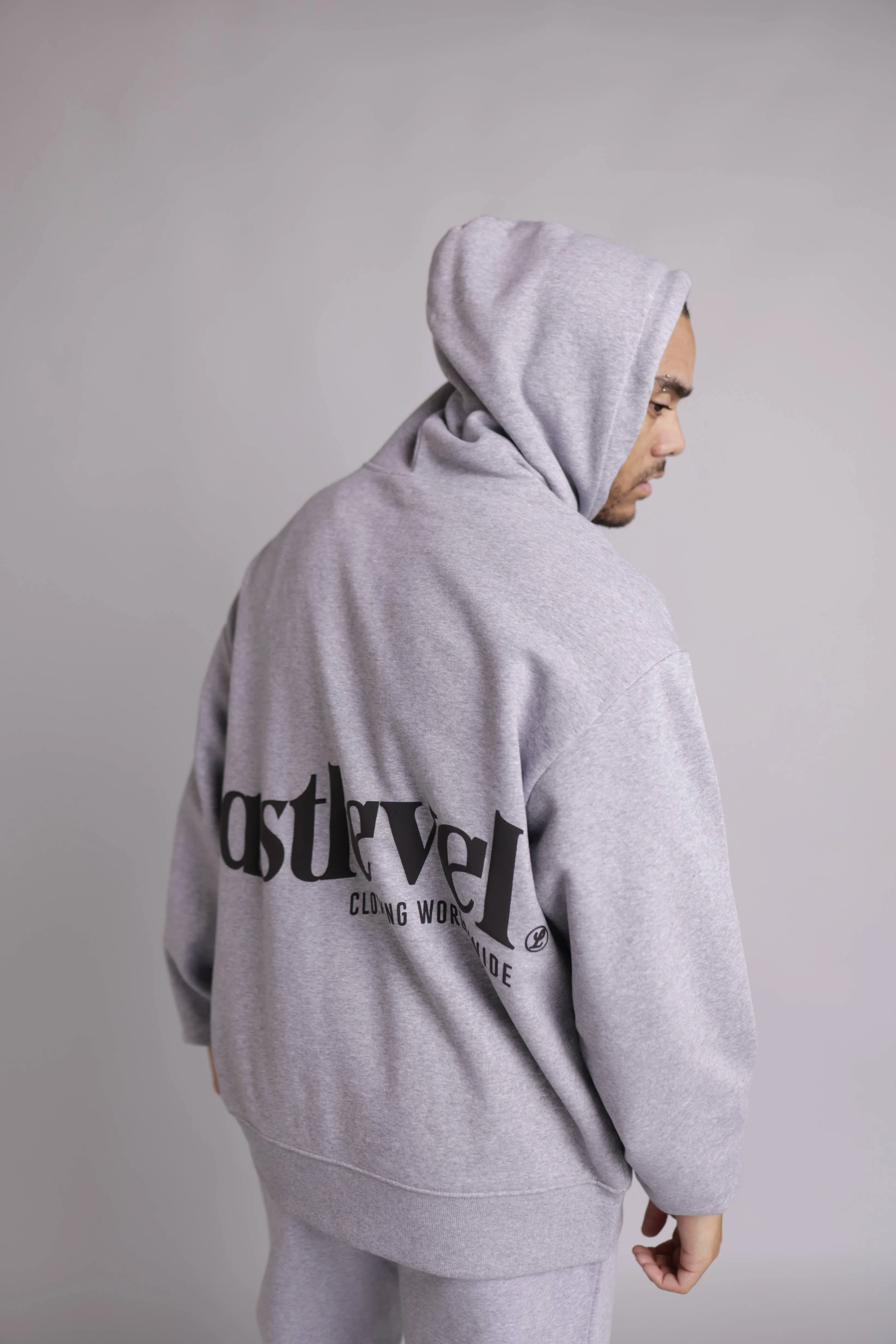 COMFY Oversized Hoodie - Grey Marle