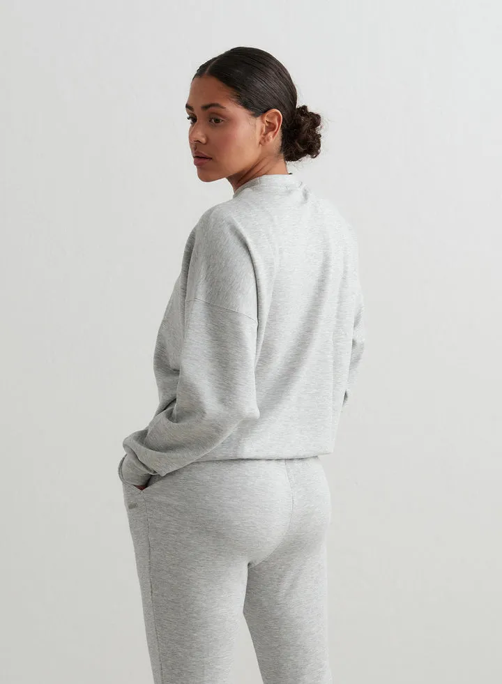 Comfy Sweatshirt | Light Grey Melange