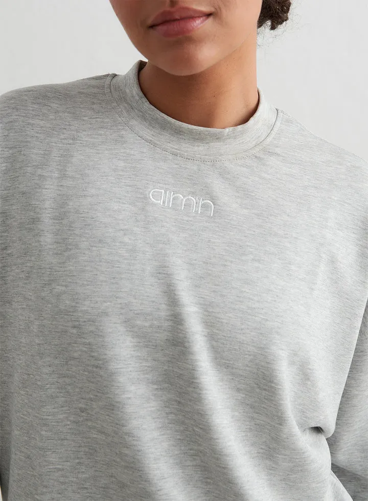 Comfy Sweatshirt | Light Grey Melange