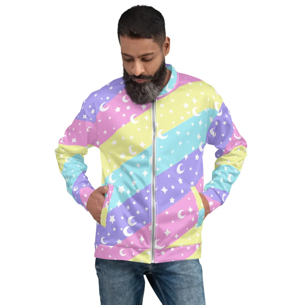 Cosmic Rainbow Unisex Bomber Jacket