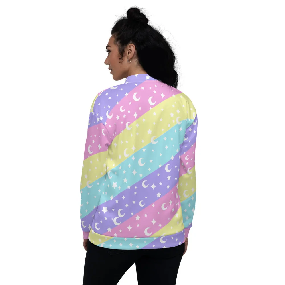 Cosmic Rainbow Unisex Bomber Jacket