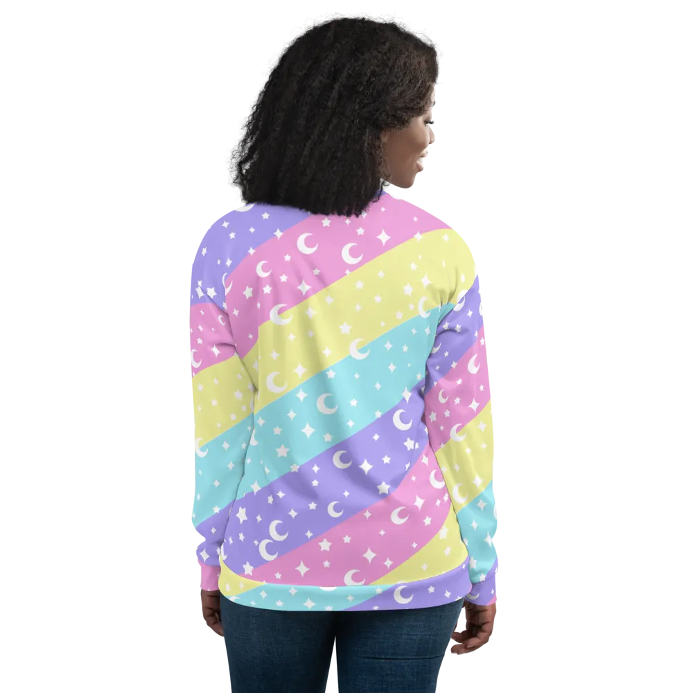 Cosmic Rainbow Unisex Bomber Jacket