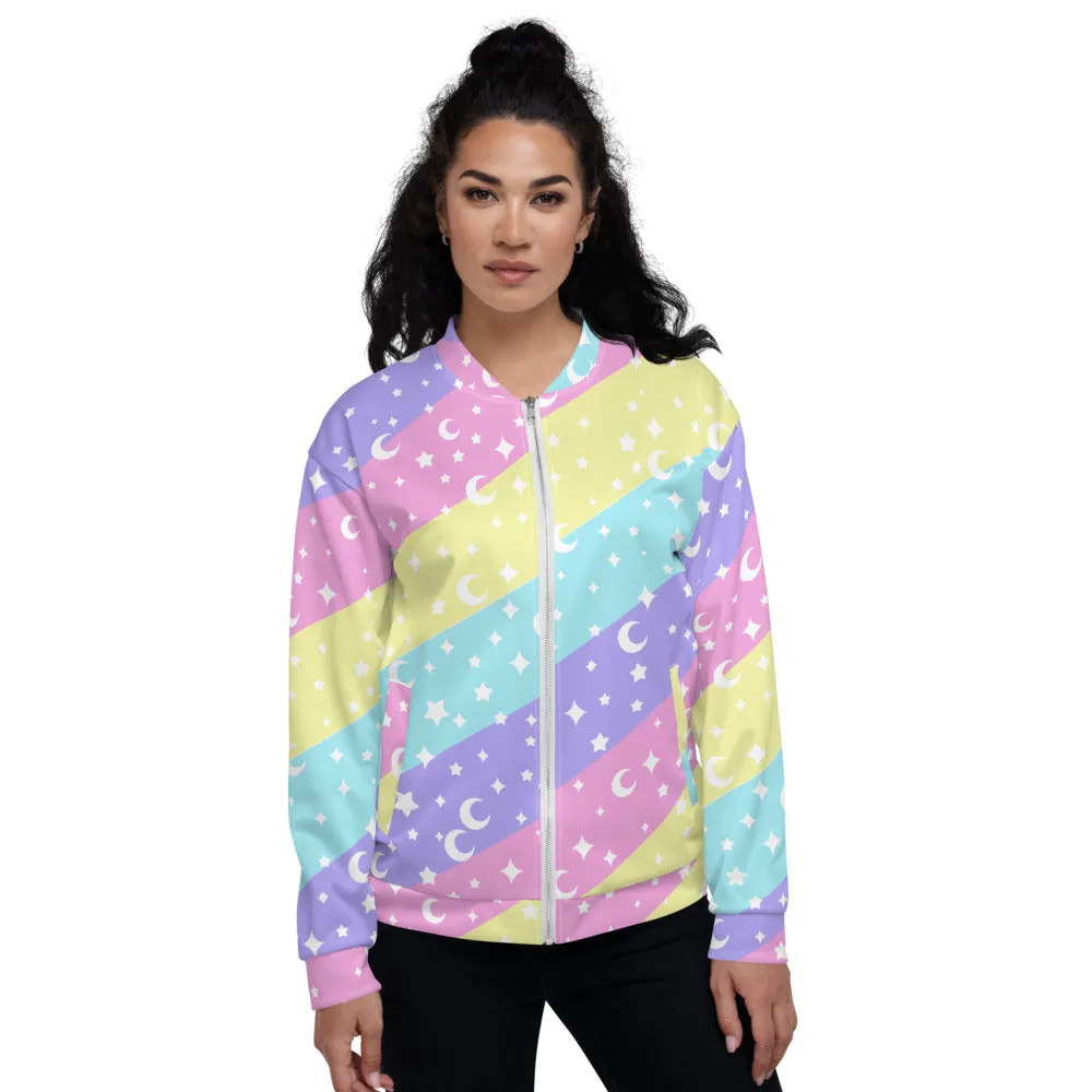 Cosmic Rainbow Unisex Bomber Jacket