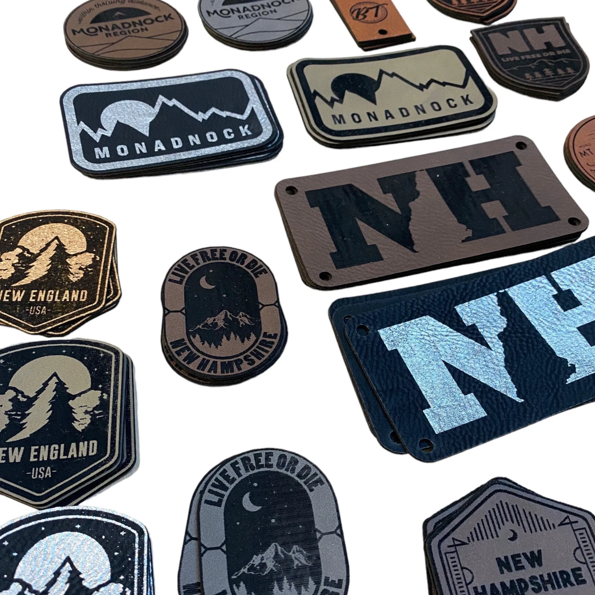 Custom Leatherette Patch - Personalize Hats, Jackets, Beanies - No Minimums & Bulk Rates