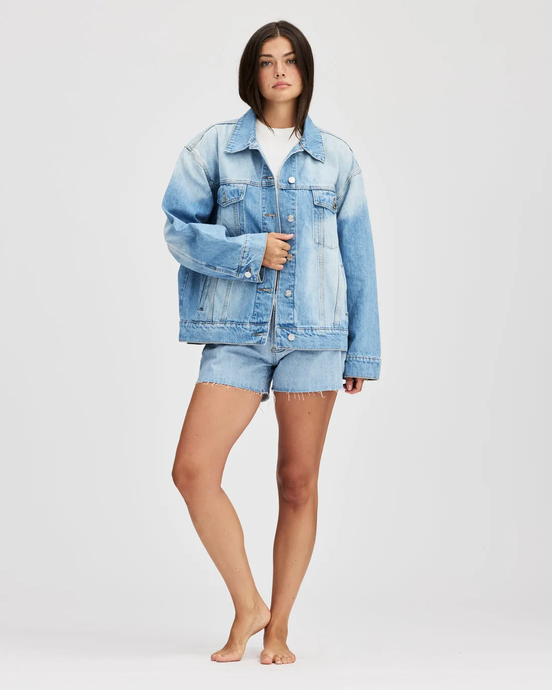 Denim Jacket in Light Wash