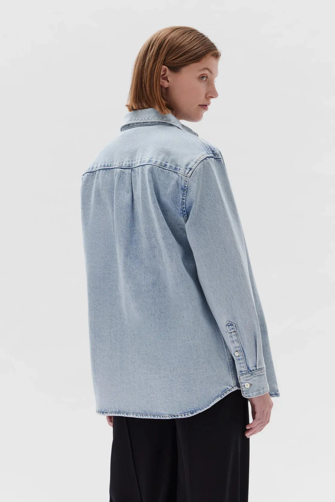 Denim Overshirt Light Stone