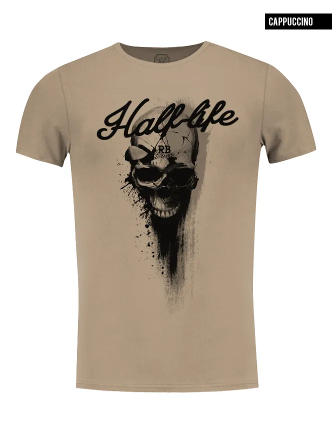 Designer Skull Men's T-shirt "Half-Life" / Color Option / MD811