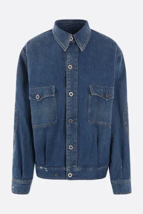 distressed-effect denim jacket