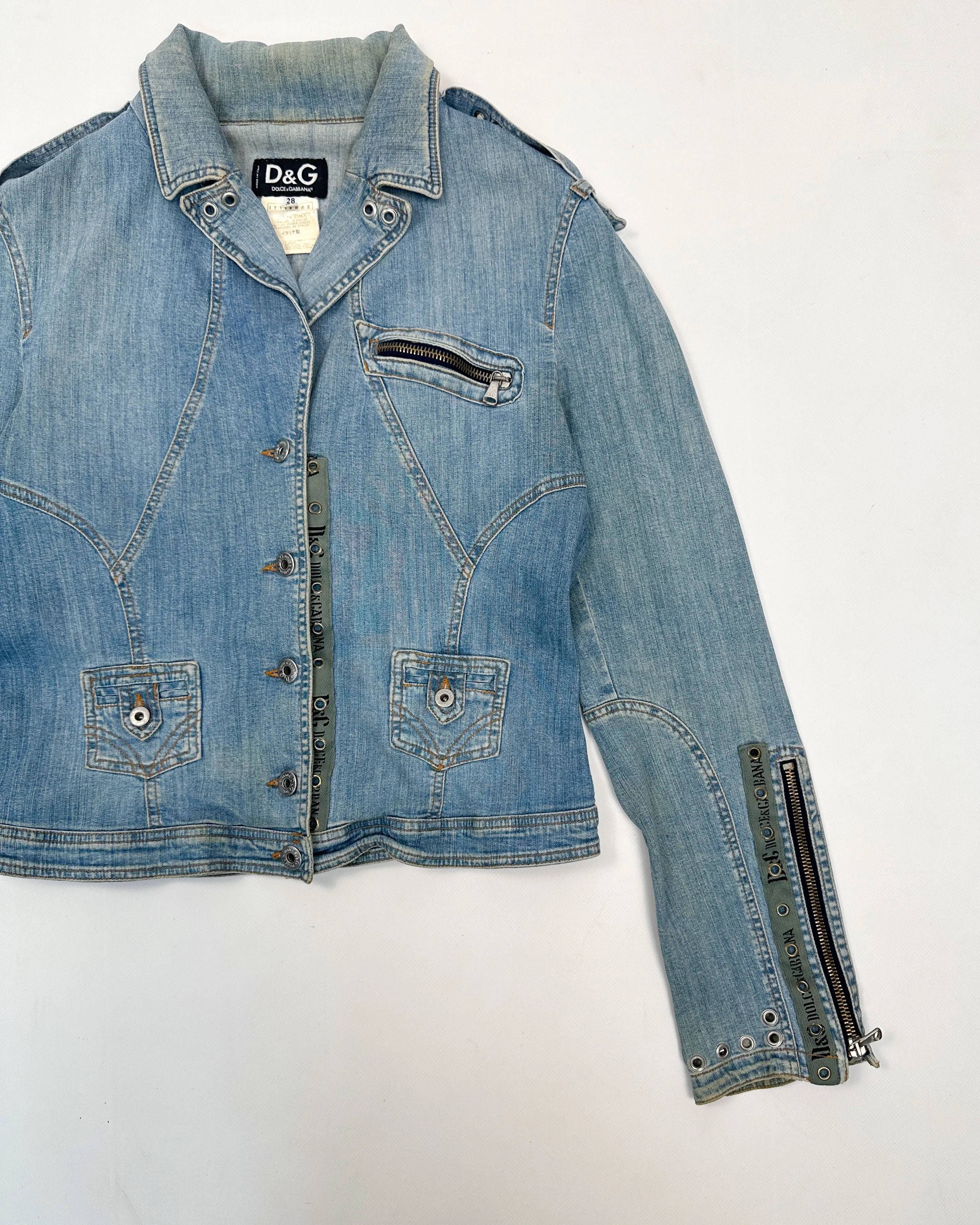 Dolce & Gabbana Utility Denim Jacket 2000's