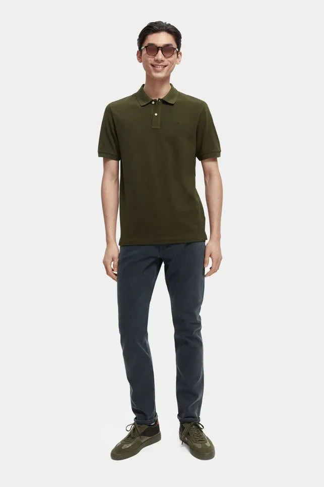 Essentials Organic Cotton Pique Polo - Military