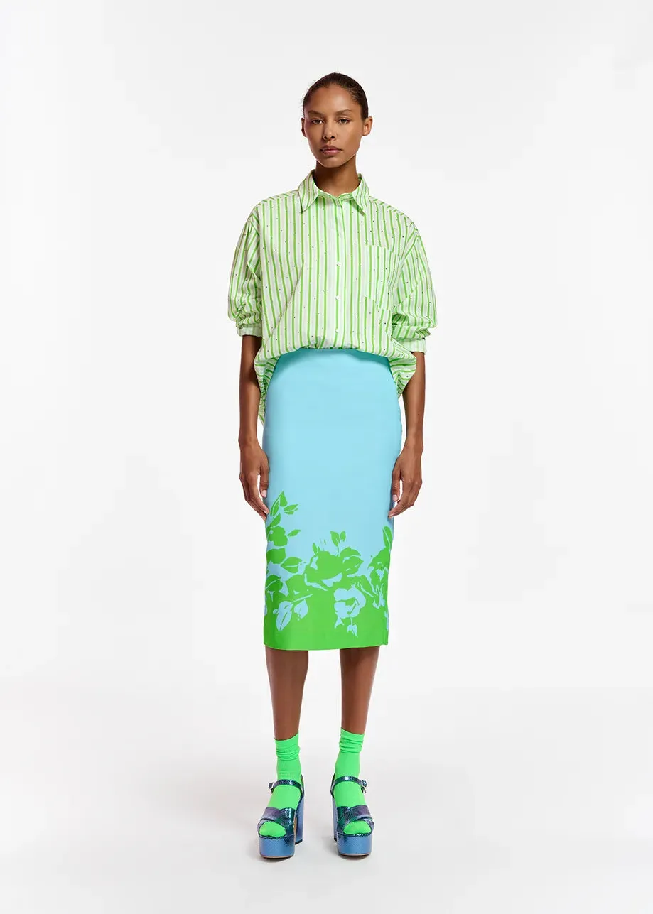 Essentiel Antwerp Fever Tree Shirt In Green Stripe