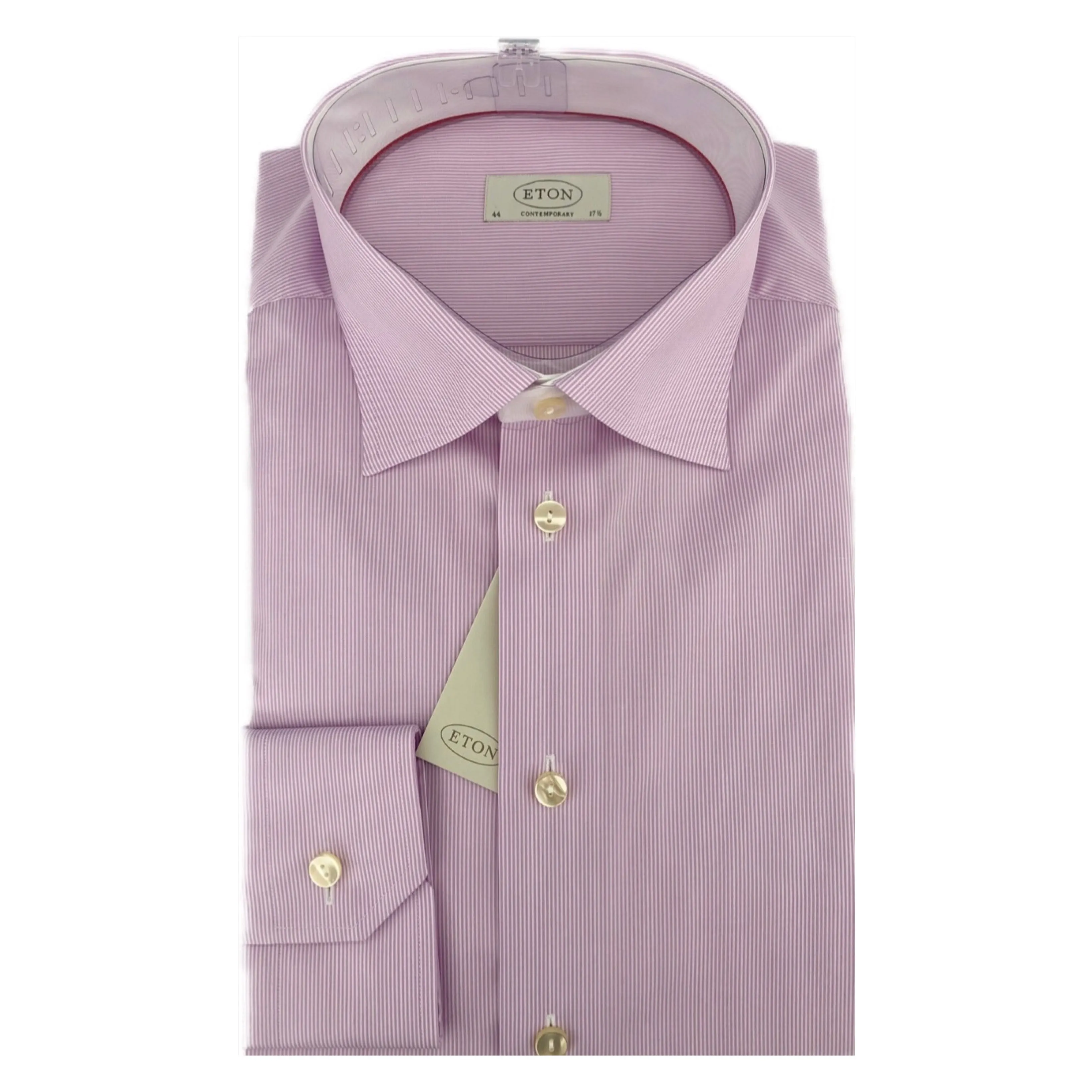 ETON Lilac Fine Stripe Contemporary Fit Shirt