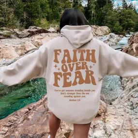 Faith Over Fear Hoodie Cute Hoodie - S-3XL