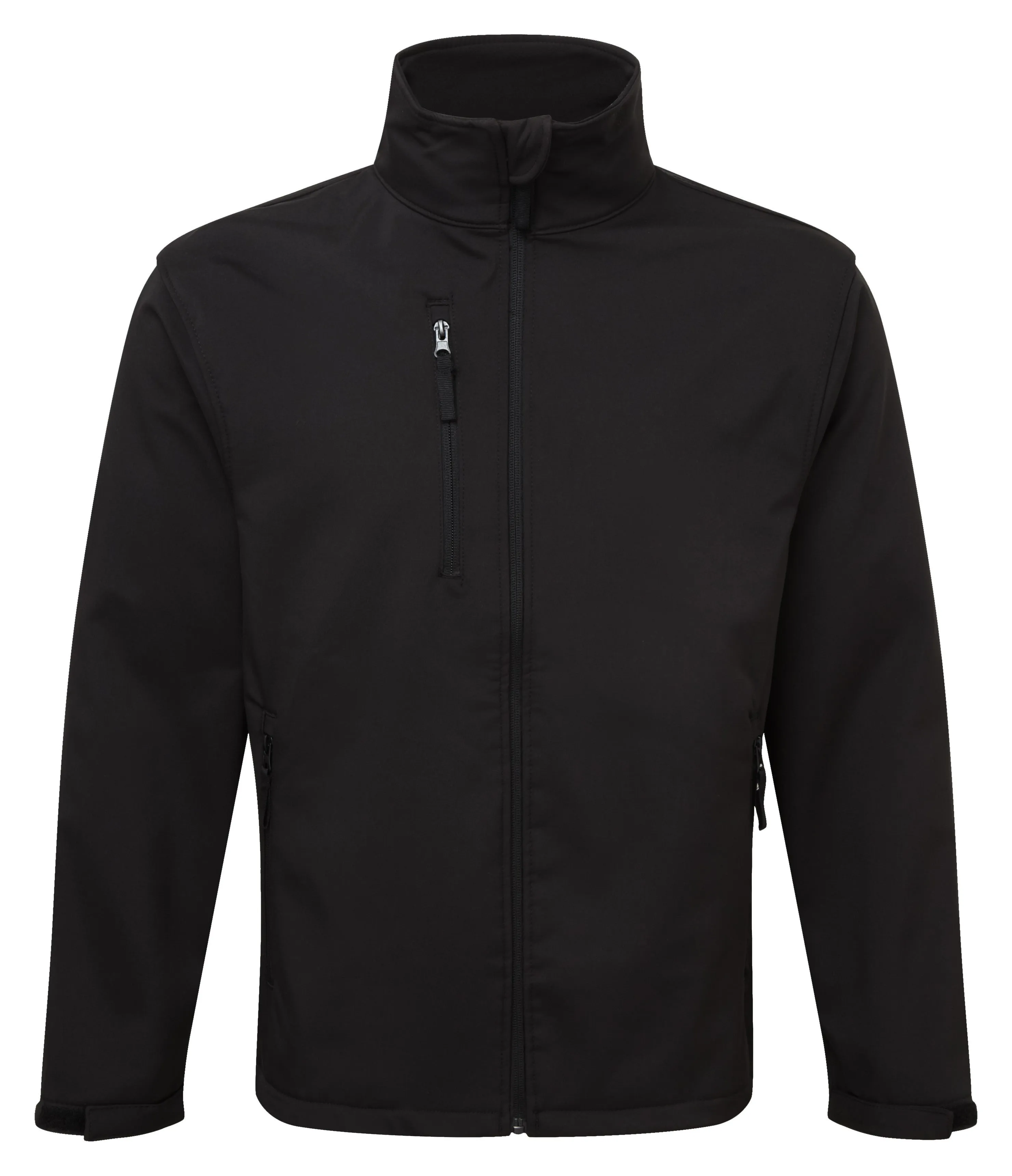 Fort Selkirk Water Resistant Breathable Softshell Jacket-BLACK