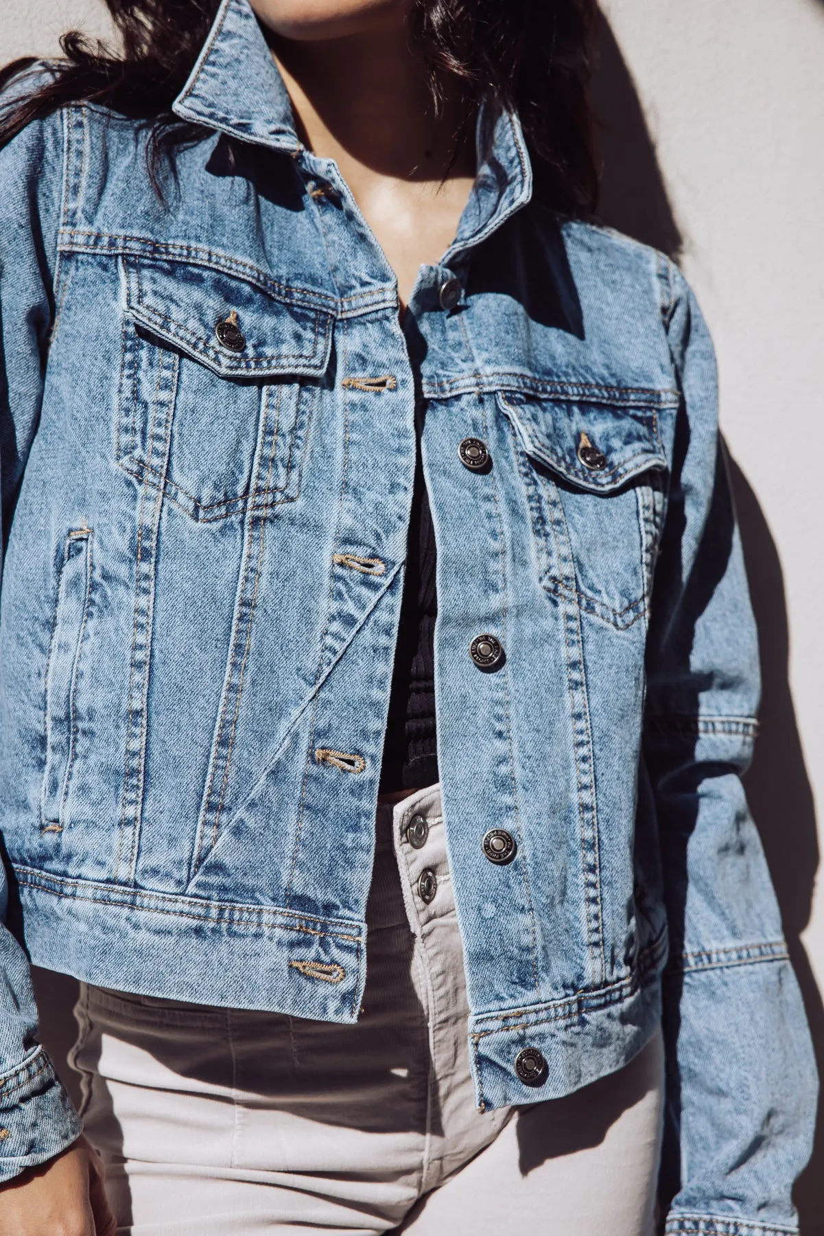 Free People Rumors Denim Jacket