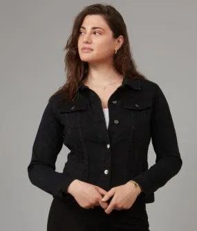 Gabriella-BLK Classic Denim Jacket