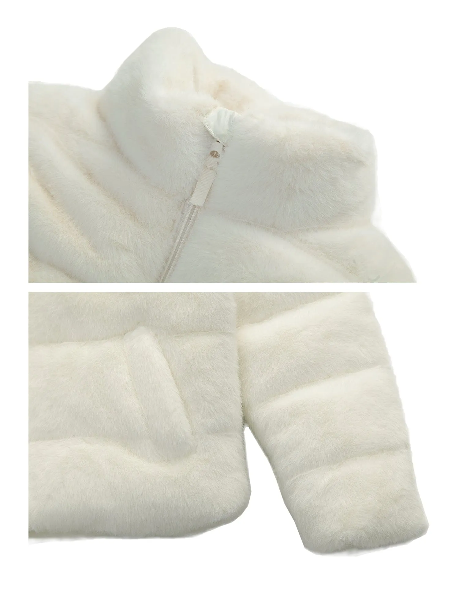 Girls' Teddy Sherpa Puffer Jacket Winter Coat