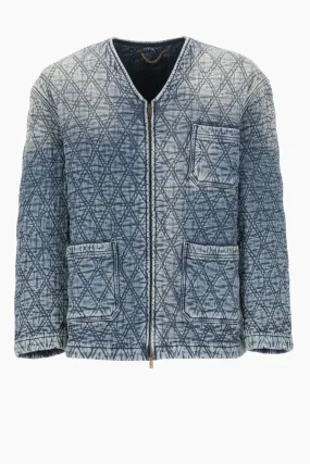 Golden Goose Denim Quilted Jacket - Dark Blue