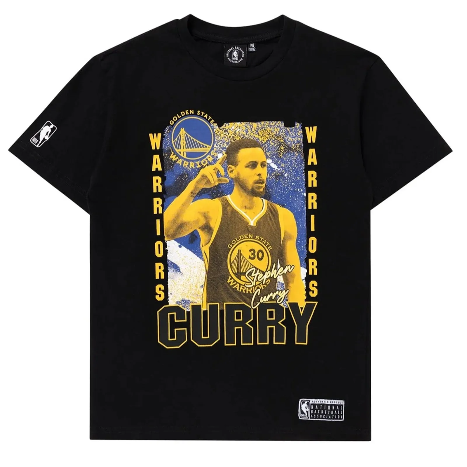 Golden State Warriors Vintage NBA T-Shirt Black by Mitchell & Ness