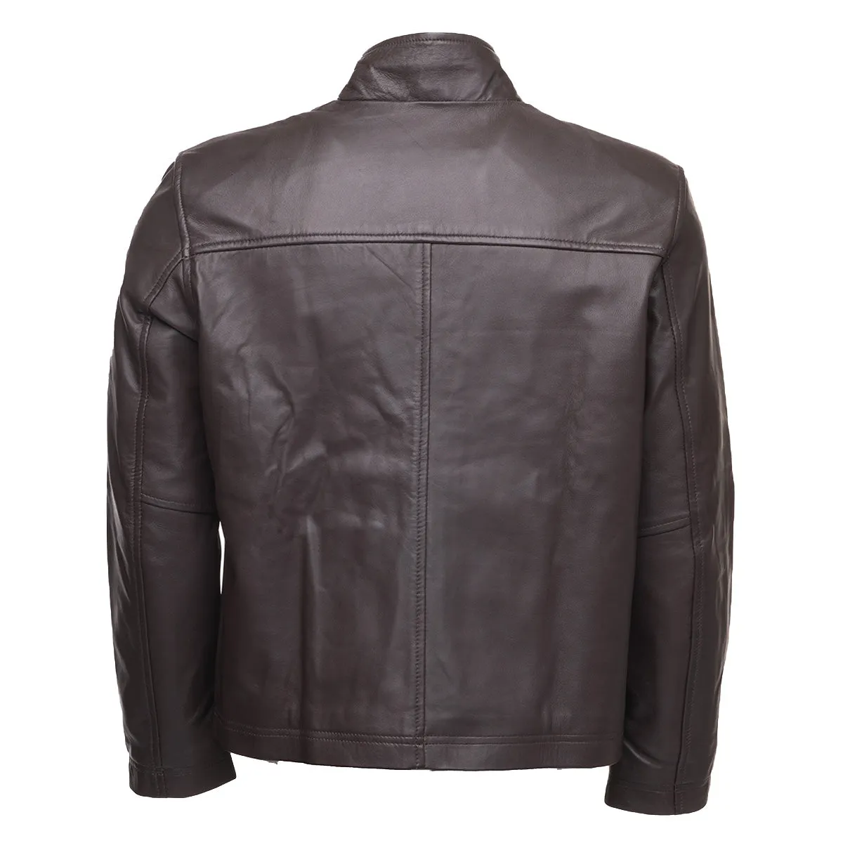 Henry Mateo Dark Brown leather jacket