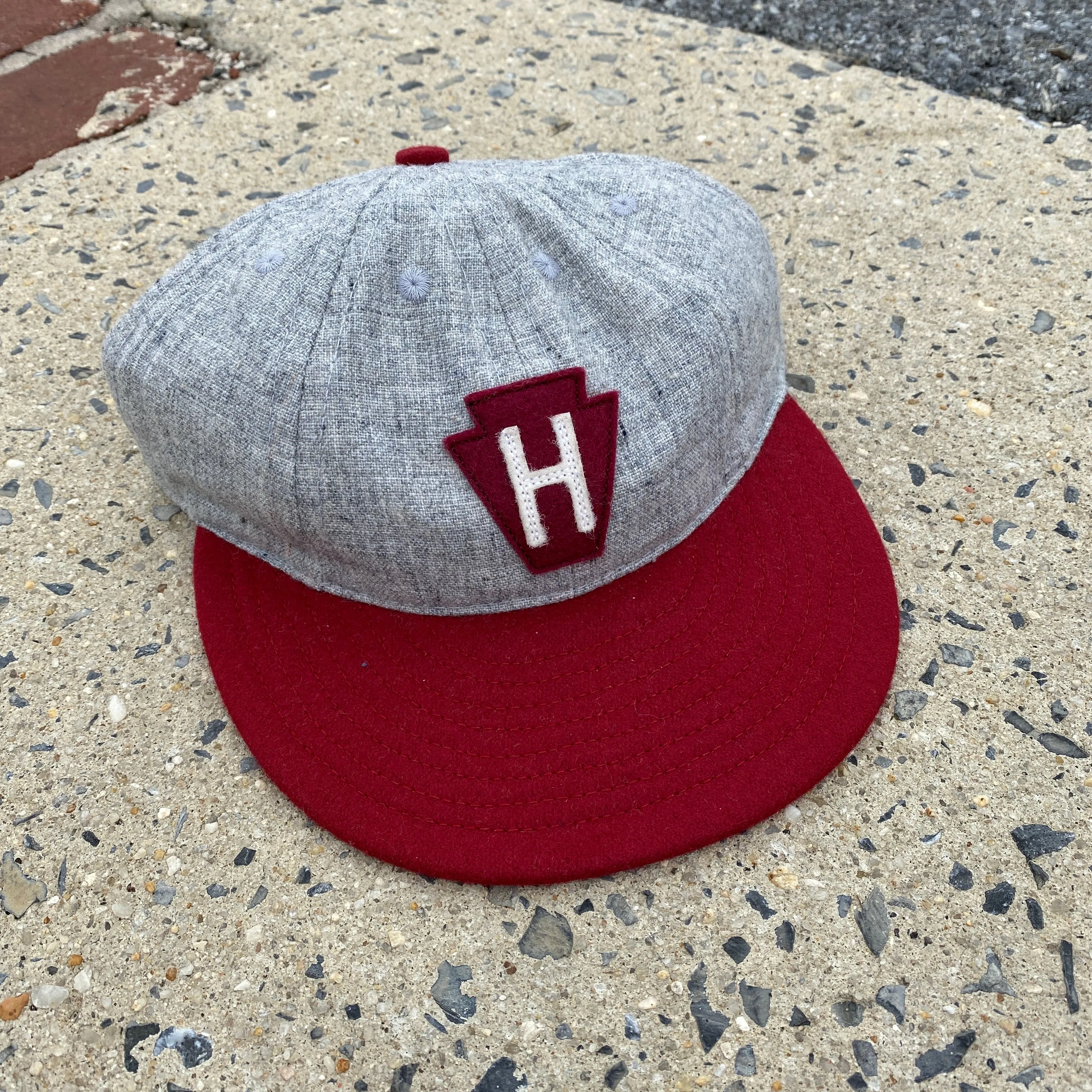 HOLISTIC EBBETS FIELD BASEBALL HAT - GREY RED