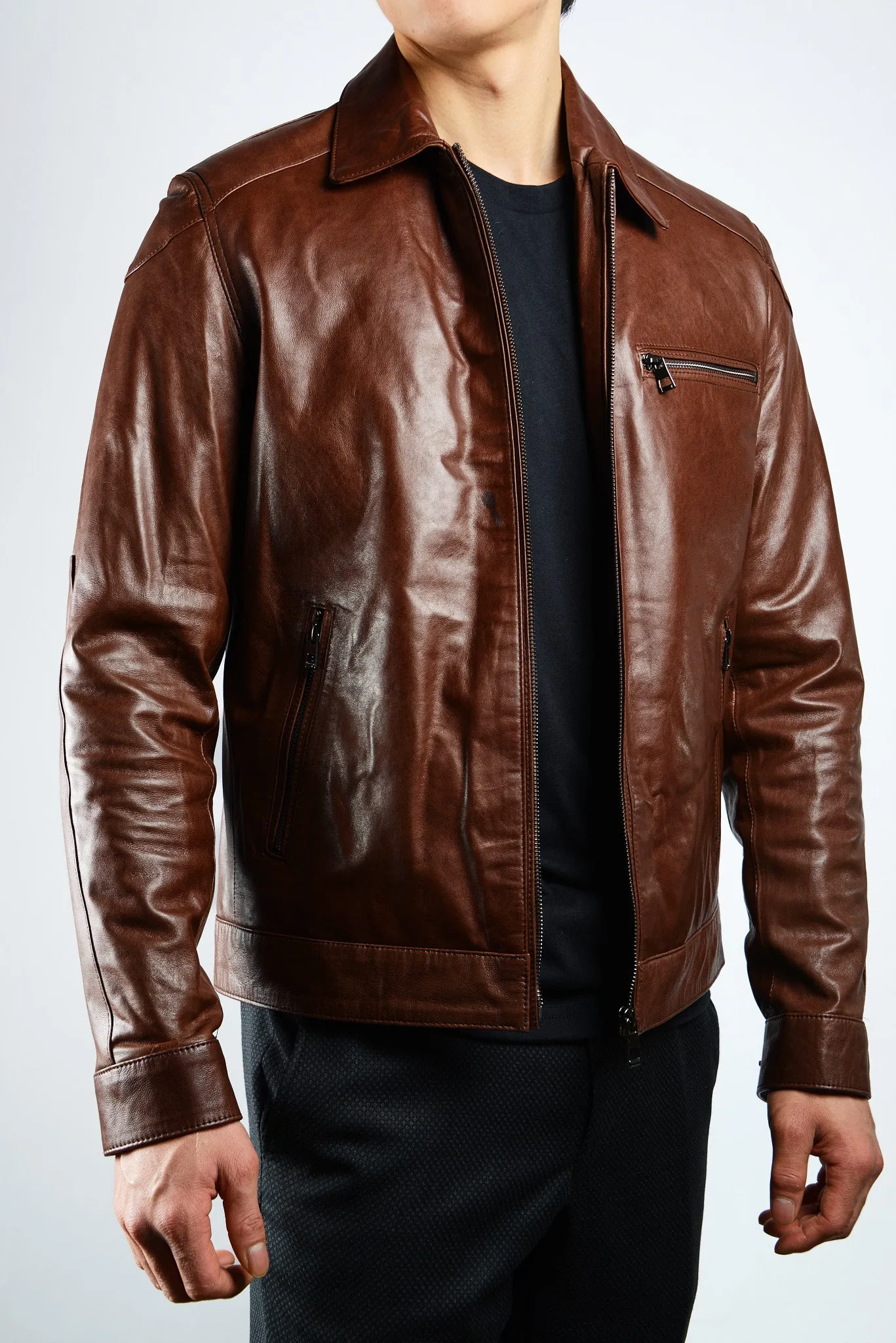 Holloway Bomber Leather Jacket