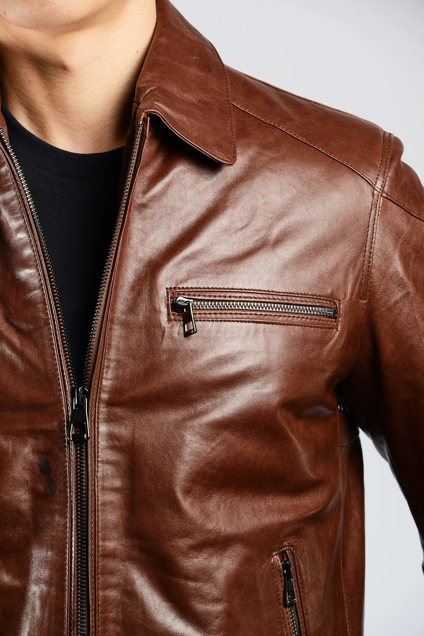 Holloway Bomber Leather Jacket